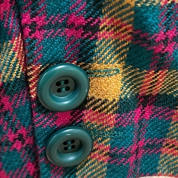 ⭐️ Vintage Valentino Miss V Plaid Blazer Made in Italy Medium - Picture 9 of 14